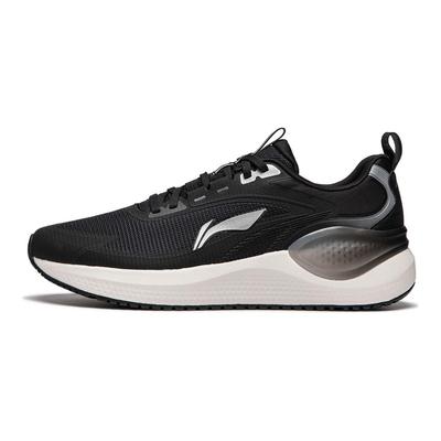 Li Ning Easy Adapt V2 Мягкие эластичные дышащие амортизирующие прочные низкие кроссовки для бега для мужчин, черные ARSU001-2