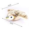 Electronic Flapping Bird Cat Toy USB Vivid Chirping Interactive Cat Touch-Activated Hangable Pet Simulation Sparrow Toy