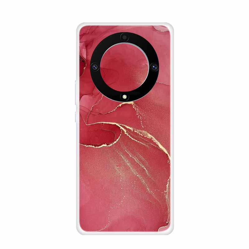 For Honor Magic 5 Lite 5G Cases 6.67" Marble Clear Soft TPU Silicone Back Covers for Huawei Honor Magic5 Lite Transparent Coque