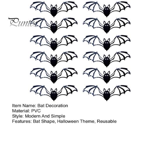 12 шт. Хэллоуин 3D летучая мышь украшение жуткий черный летучая мышь украшение для дома офис ванная комната полая летучая мышь форма фон наклейка на стену