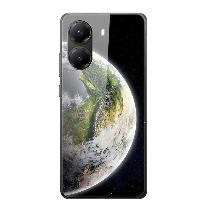Стеклянный чехол для Poco X7 pro Роскошная задняя крышка телефона Капа Градиентный цветной чехол для PocoX7pro X 7 pro Жесткий закаленный щит Конфетное покрытие