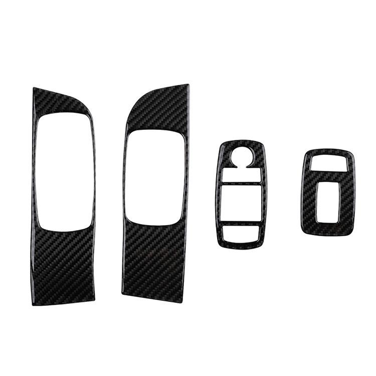 For Dodge Challenge 2015 2016 2017 2018 2019 2020 2024 Accessories Carbon Fiber Interior Rising Window Button Panel Sticker 5D