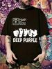 DEEP PURPLE Graphic T-shirt - Heavy Metal Band Print