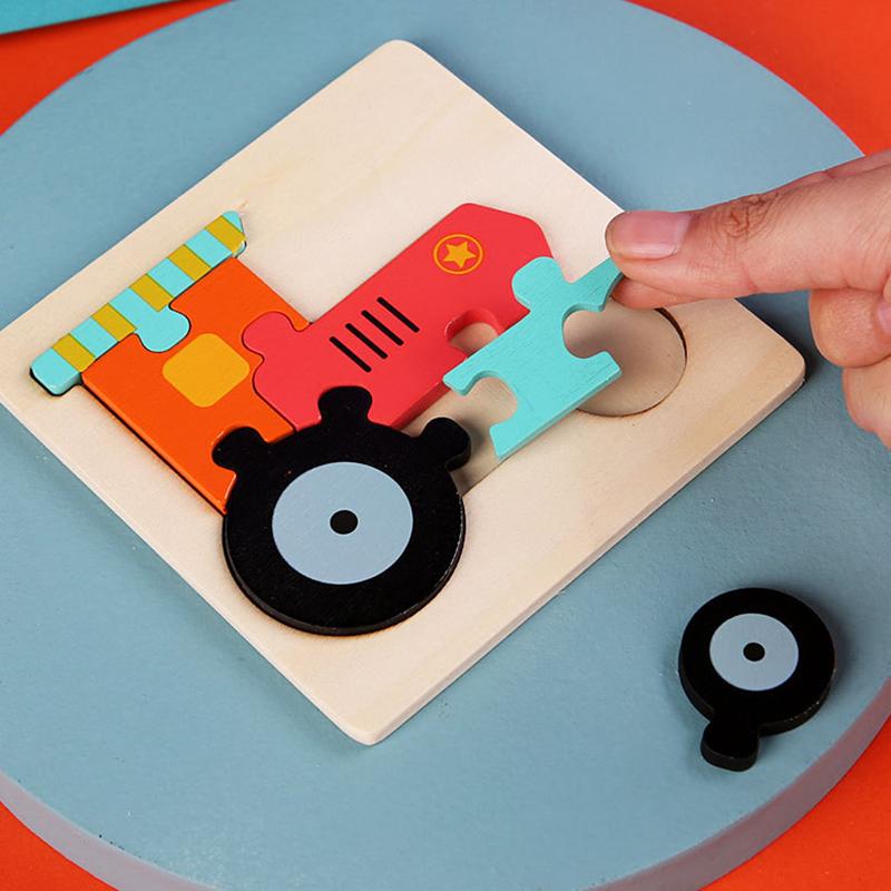 Детская развивающая игрушка деревянные пазлы
