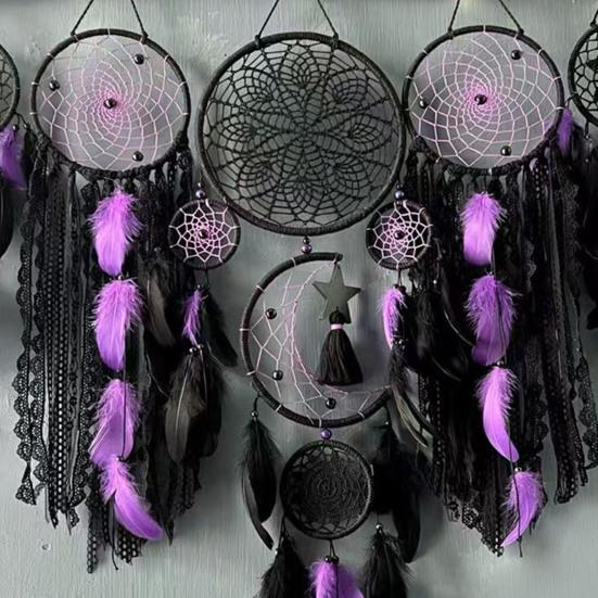5 шт./компл. перо ловец снов домашний офис гостиная спальня настенное искусство бохо ручная работа тканый подвесной ловец снов украшение орнамент кулон