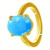 Кольцо с натуральным бирюзовым драгоценным камнем, рождественское подарочное кольцо ручной работы для мужчин и женщин