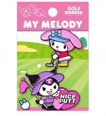 Sanrio Моя Мелоди Куроми Маркер для мяча для гольфа фишка Япония