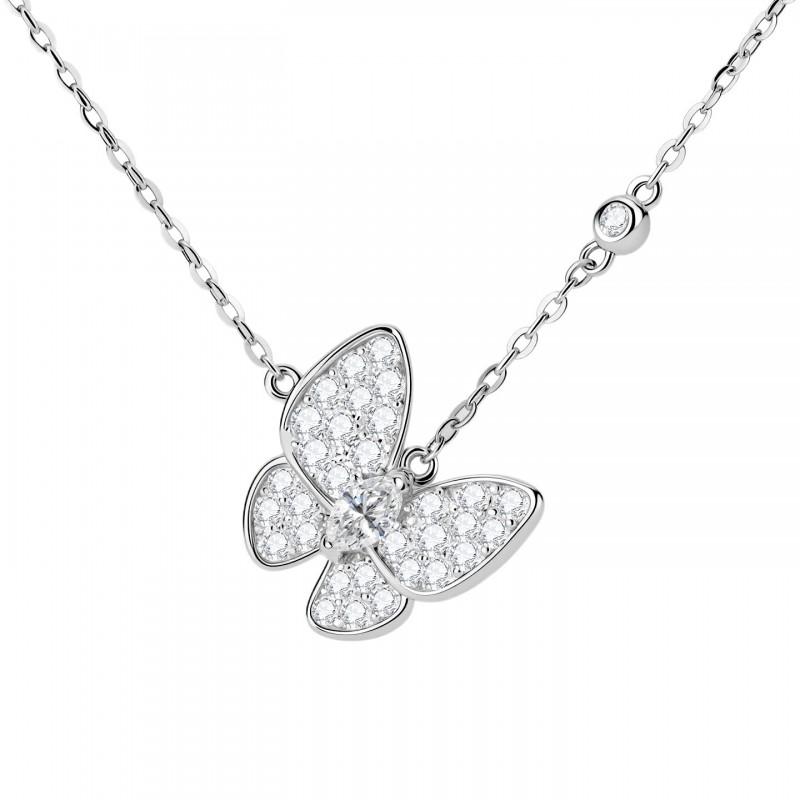 Butterfly Garden Necklace Elegant Clavicle Chain Light Luxury Birthday Gift Women