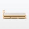 MUJI Деревянная кровать под ящиком для хранения вещей с разделителями KA0NSA1A