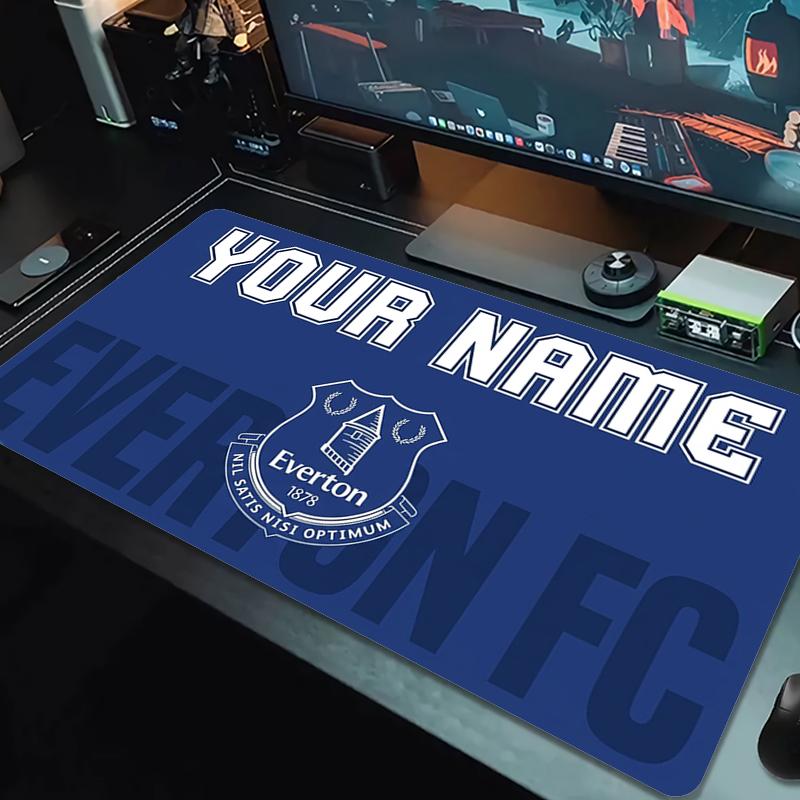 Custom Name Everton FC Mouse Pad Large Gaming Table Cushion Non-slip Laptop Tablet Big Mousepad XXL Mat Mini PC Playmat With Lock edge_XIA