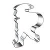 Santa Claus Cookie Cutters Stainless Steel Baking Mold for DIY Christmas Cookies Cakes Non-Stick Holiday Baking Tool