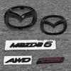 ABS glossy black Car Logo For 2014 2015 2016 2017 2018 2019 MAZDA6 ATENZA Logo Emblem accessories SKYACTIV Badge k1