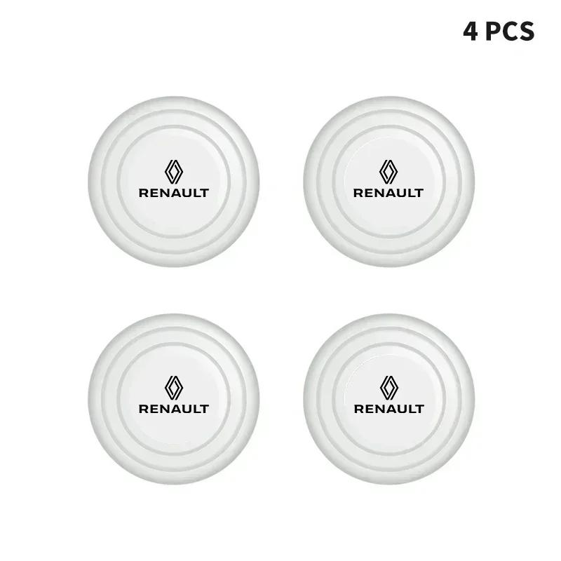 1/2/4Pcs Luminous Car Door Shockproof Pads Anti-collision Pad For Renault Fluence Scenic Duster Logan Koleos Kadjar Accessories S444