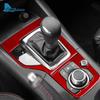 Real Soft Carbon Fiber Sticker For Mazda 3 Axela 2014 2015 2016 LHD RHD Car Automatic Gear Shift Panel Interior Trim Accessories