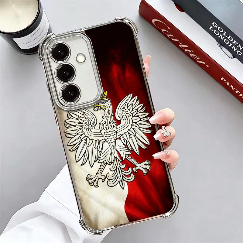 Польский флаг Белый Красный Мягкий Чехол Для Телефона Для Samsung A17 A27 A07 A37 A57 A16 A56 A15 A55 A14 A54 A13 A53 A26 A36 A25 A35 A24 A34 A2