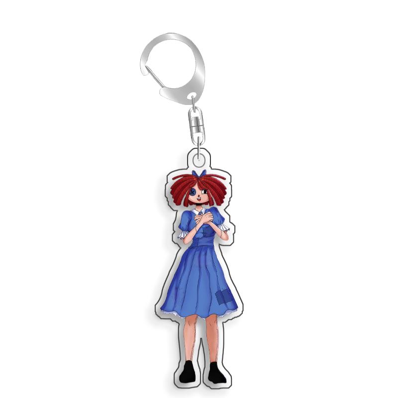 For The Amazing Digital Circus Jax Pomni Ragatha Zooble Caine Acrylic Selfmade Cute Cartoon Anime Keychain Pendant Toy Gift 5cm