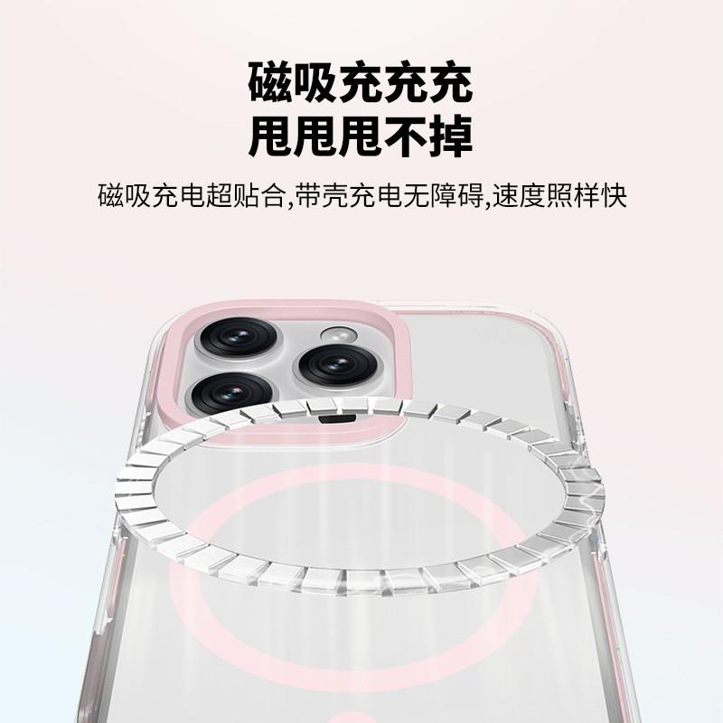 Magnetic Snap-On Case IPhone 16 Pro With Smart Touch Shutter Button Shockproof Heat-Dissipating PCTPU Cover