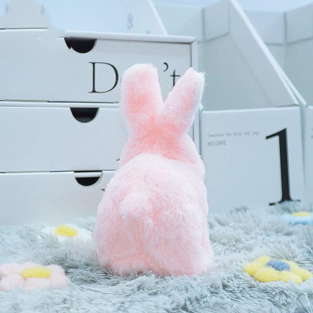 Simulated Electric Rabbit Plush Toy Little Tie-Dyed Rabbit Doll Birthday Parties