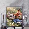 Disney 5D DIY Алмазная живопись Иллюстрация Зверополиса Мультяшная Полная Алмазная Мозаика Искусство Настенный Декор Набор