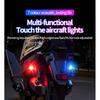New car motorcycle flash light multi-function touch light colorful RGB warning light touch tail light