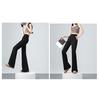 Women Flared Pants Elastic High Waist Adjustable Drawstring Athletic Loose Pants with Pockets