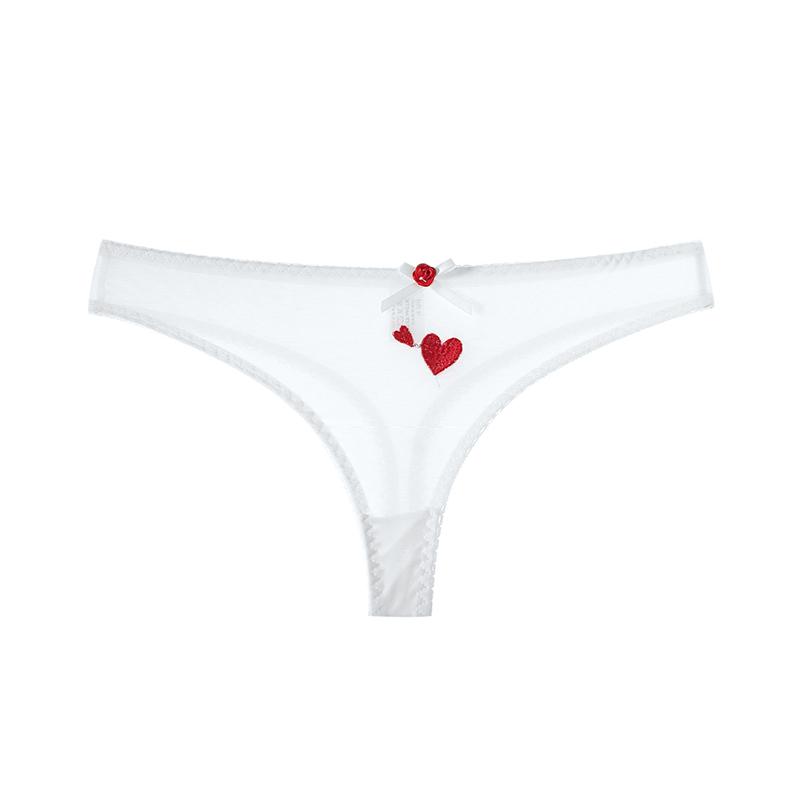 Mesh Transparent Thong Women Embroidery Lace Sexy Underwear Seamless G-String Female Panties Intimates Lingerie