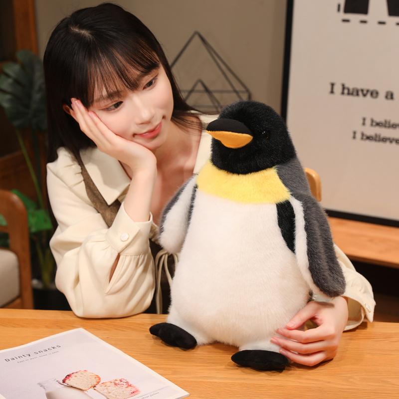 Kawaii 20/27/40cm Simulation Emperor Penguin Soft Fluffy Plush Doll Toy Antarctic Penguin Plushie Animal Toys