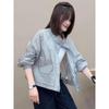2025 Summer Korean Style Women's Lightweight Stand-Up Collar Sun Protection Jacket - Casual, Loose, Versatile, Short Design