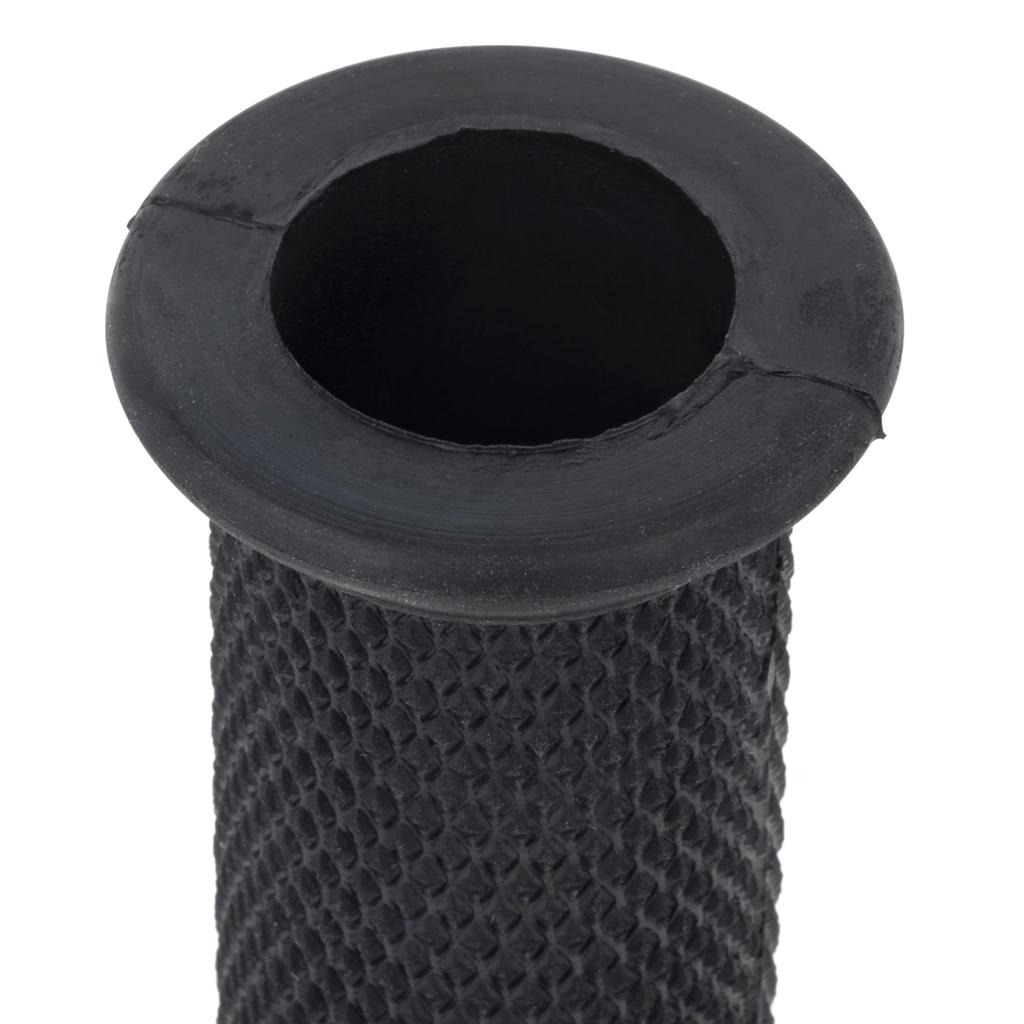 Kijima 201-202 Мотоциклетные запчасти Резиновая ручка Черная 4,5 x 0,9 дюйма (114 x 22.2 мм) Сквозной тип