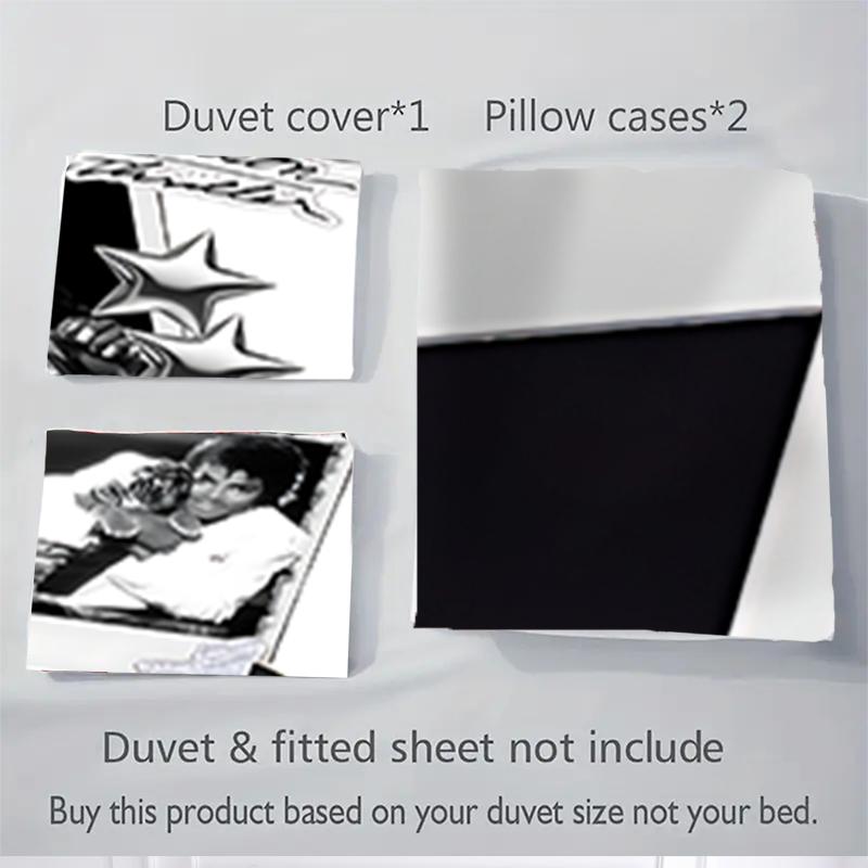 3Pcs Michael Jackson'S Legacy Bedding Sets For All Sizes New 3D Printed Bed Cover Comforter Duvet Cover Pillowcase Bedroom Decoration