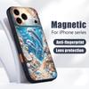 Чехол для телефона "Приключение дельфина в звездном море" для iPhone 17 Pro Max Гибридный TPU+PC Магнитный для Magsafe Матовый чехол для iPhone 16 15 14 13 Pro Max