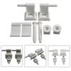 1Pair White Beige Hinge Bolts Screw Hinge Mounting Fittings  Bathroom Hardware Replacement Parts