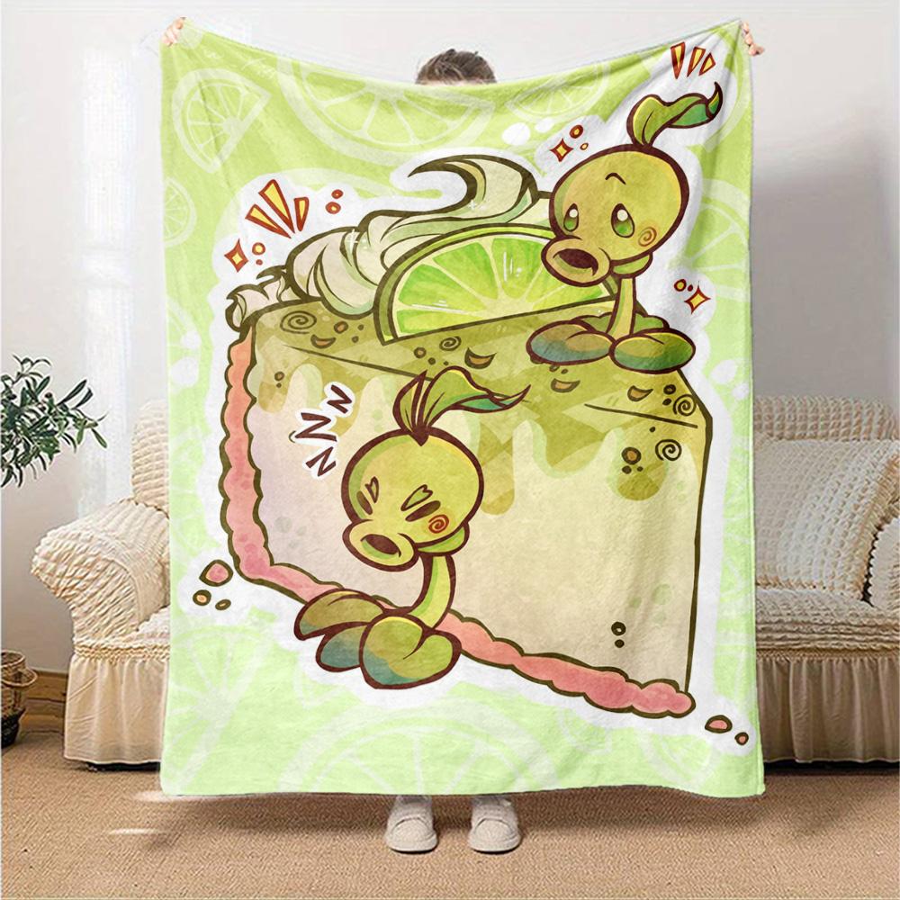 Plants Vs. Zombies Blanket Warmthful Decor Great for Bed Chair Seaside All-Season Use Playful Design Best Holiday Gift for Friends Family