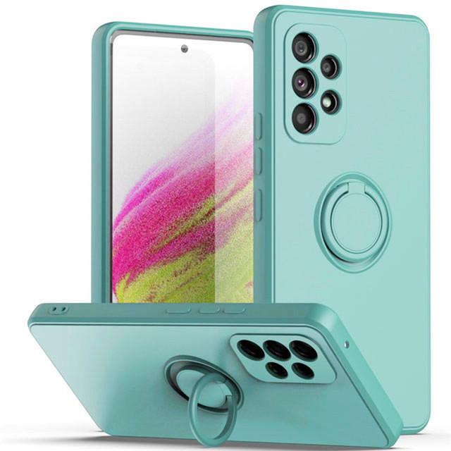 Магнитные чехлы-держатели с кольцами для Samsung Galaxy A53 5g A52s A54 A51 A12 A71 A50 A32 4g A13 A52 A34 A14 A33, жидкий силиконовый чехол