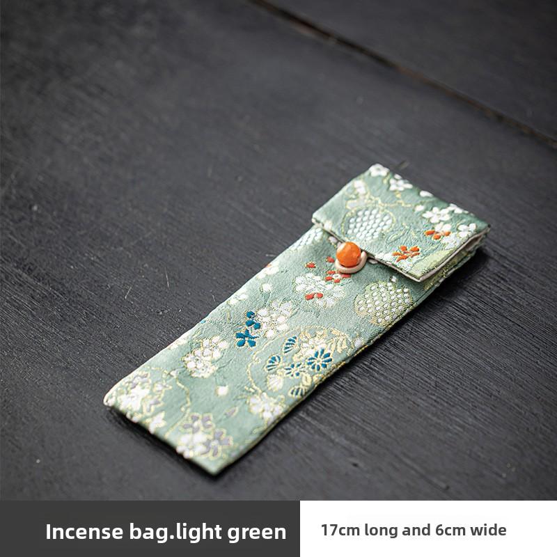 Цветной парчовый мешочек для благовоний в китайском стиле, мешочек для хранения инструментов и аксессуаров для курильницы
