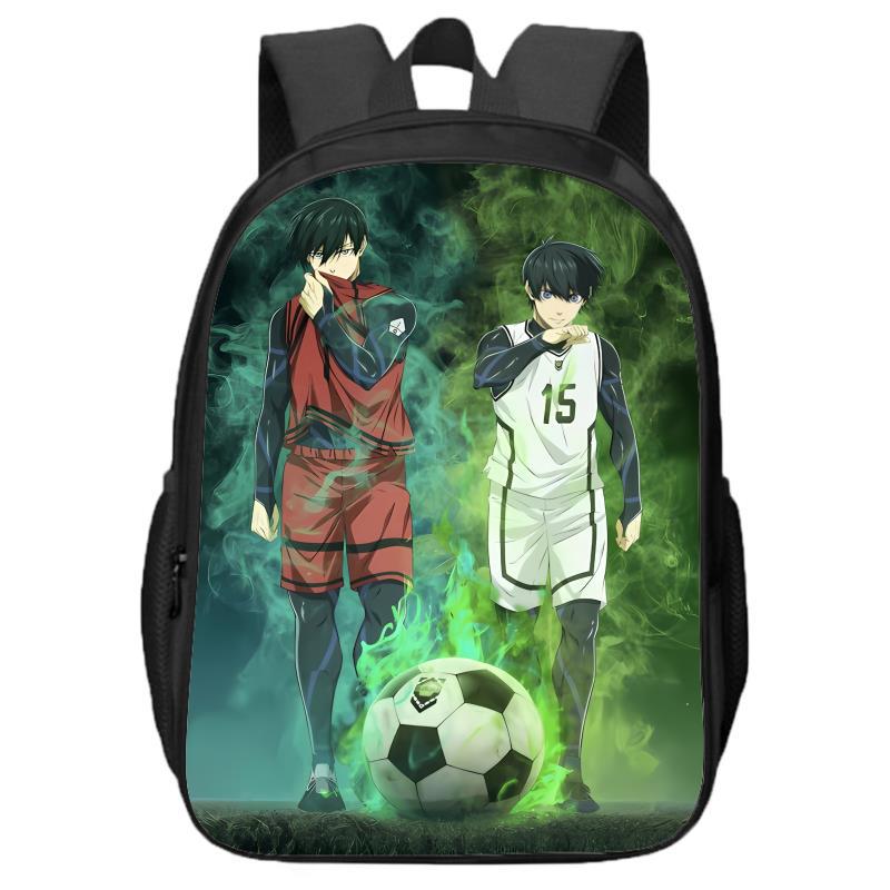 Blue Prison Double Layered Boys and Girls Backpack for Primary and Secondary School Students