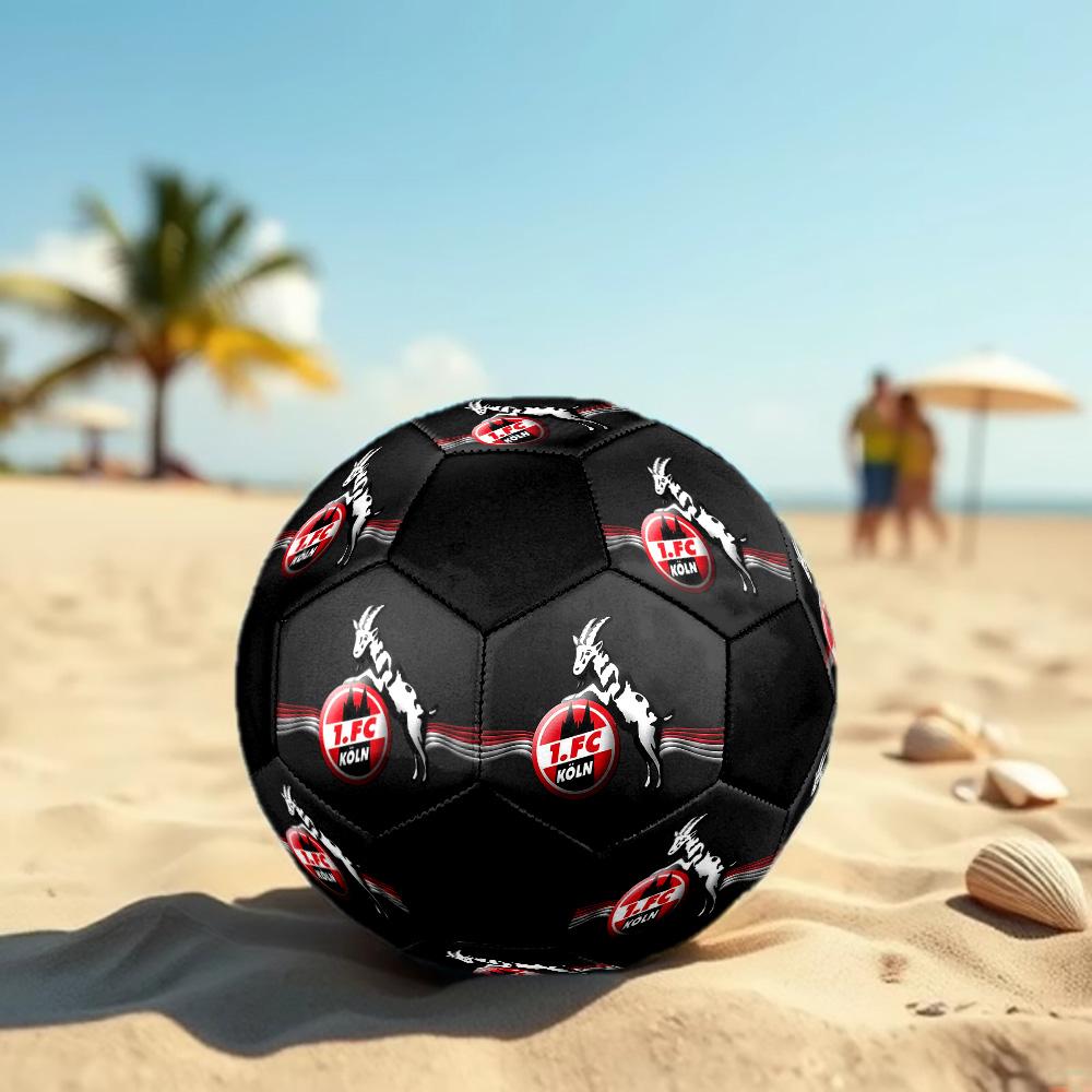 1. FC Köln Soccer Ball Colorful All Ages Machine Stitched PVC Competition Ready Durable High-Bounce.SIZE5
