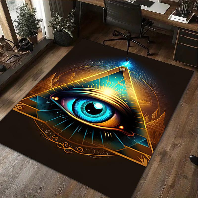 1Pc Freemason Print Rug - home decoration Carpet For Living Room Bedroom Flooring Computer Chair Area Rug
