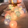 1.5m/3m USB Balls String 10/20 LEDS Cotton Balls String Lights  Party Decoration