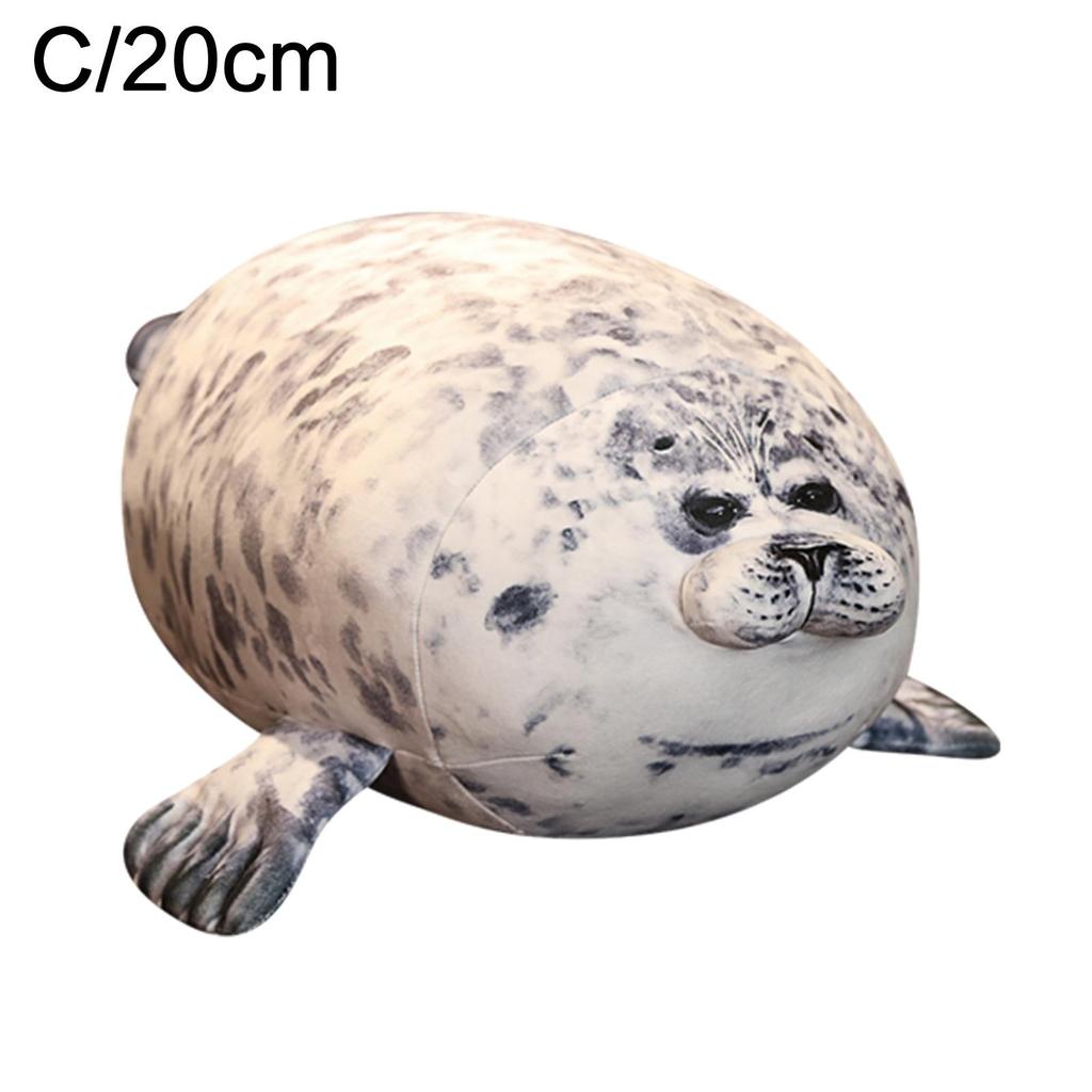 20 см Angry Blob Seal Подушка Chubby 3D Новинка Морской лев Плюшевые подарки для детей Кукла для девочек Мягкая глотка J1R2