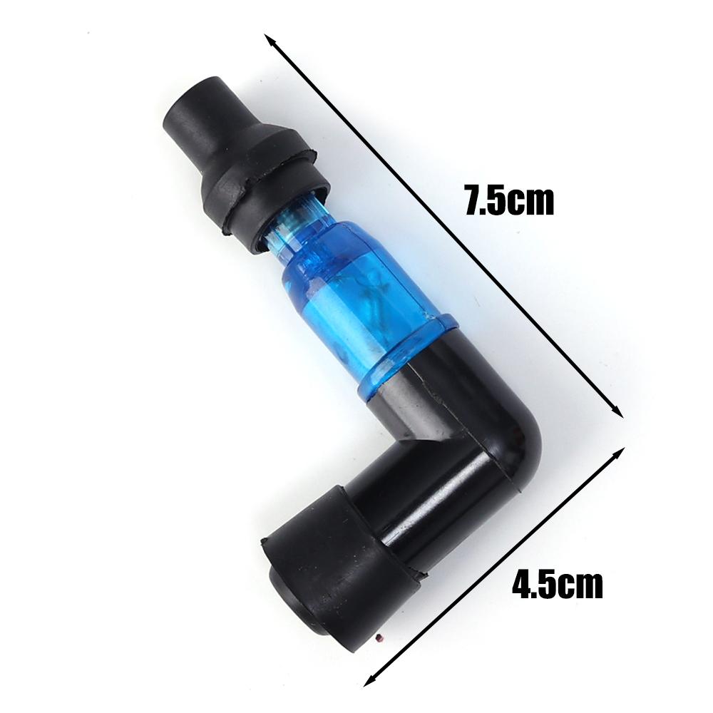 Motorcycle Flash Spark Plug Cap Flash Spark Plug High-Voltage Cap for Motorcycle Tricycle Multi Colour Modified Accessories