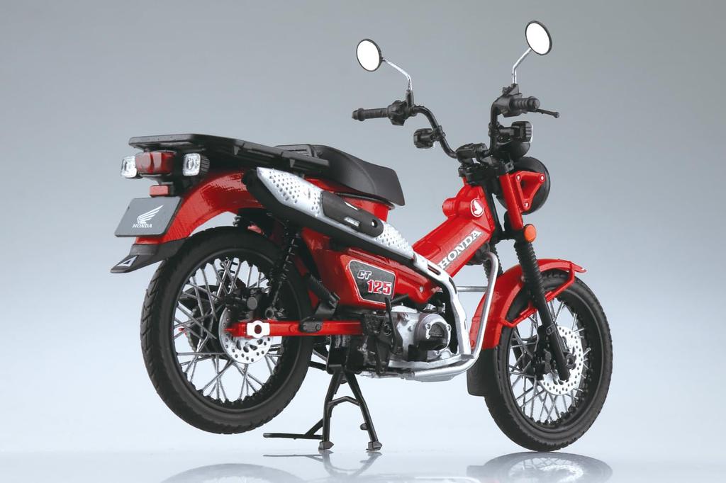 AOSHIMA Skynet Масштаб 1/12 Honda CT125 Hunter Cub Светящийся Красный Готовая Модель