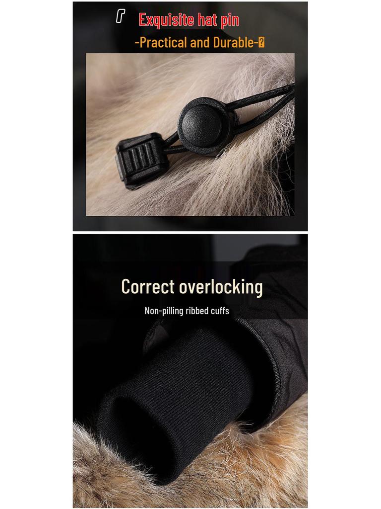 Мужская парка Canada Goose средней длины 2025 года - Новый зимний стиль, Утепленная ветровка Рабочая одежда