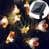 22M 200LED Solar Bee String Lights Outdoor Fairy Lights with 8 Modes Waterproof Solar Powered for Patio Yard Christmas Decor 606