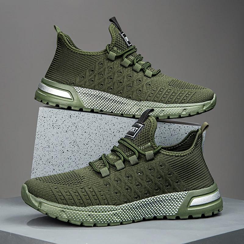 Men's Lightweight Running Shoes - Breathable Mesh Sports Shoes Suitable for Jogging and Gym Exercise, Model