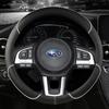 Кожаный чехол на руль автомобиля, противоскользящий для Subaru Forester Legacy XV BRZ WRX, высокое качество, авто