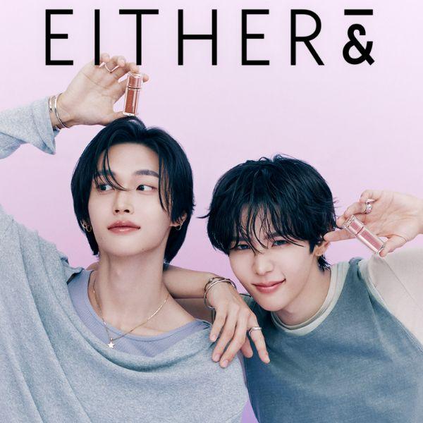 EITHER& Сияющий тинт-сироп 4,3 г – 13 оттенков (Выбрать 1) + Подарок-фотокарточка RIIZE Шотаро и Вонбина