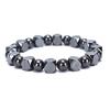 Magnetic Hematite Black Beads Stretch Health Care Bracelet Men Bangles