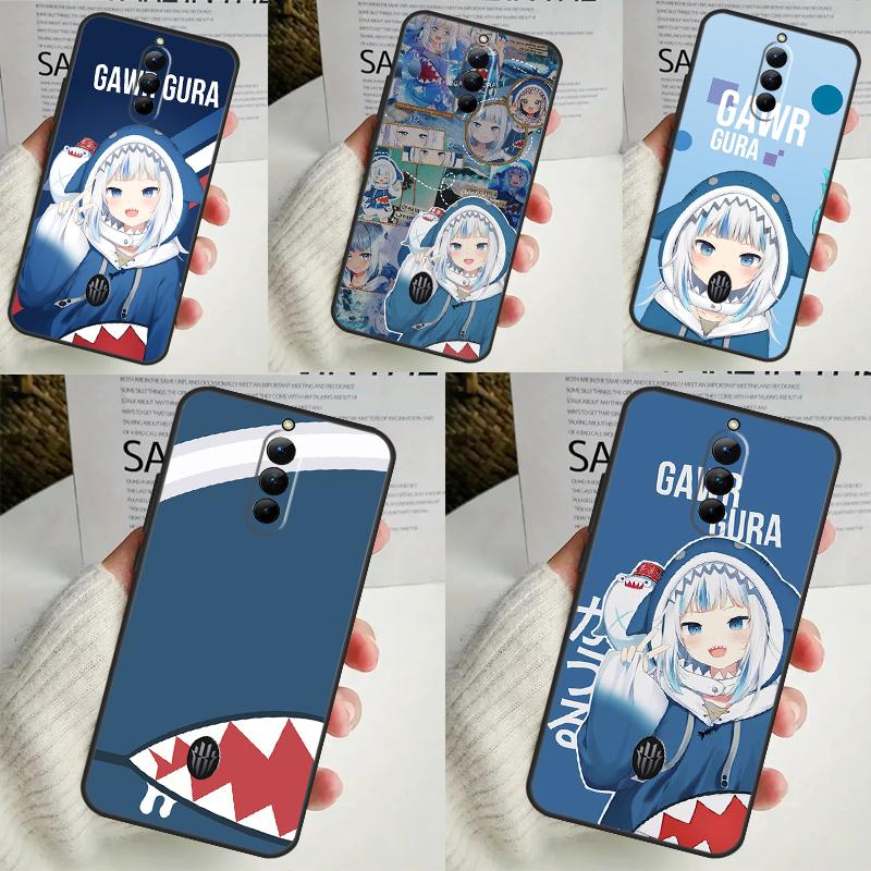 Gawr Gura Hololive Girl Case For ZTE Nubia Red Magic 8 Pro 8S Pro Plus RedMagic 9 Pro Plus 6 7 6S 7S 6R 5S 5G Cover