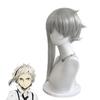 High Quality Bungo Stray Dogs Cosplay Atsushi Nakajima Cosplay Wig Short Flaxen Grey Heat Resistant Hair Anime Wigs + Wig Cap